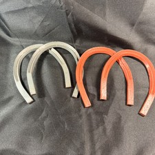 Horse Shoes Set of 4 Vintage Steel Pitching Horseshoe Game Light Weight 7.6 oz