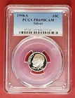 Photo of a 1998-S Roosevelt Dime Proof from an eBay listing that sold on Jul 15, 2026