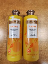 2 Pk: Beloved Shine Body Wash, Sweet Nectarine + Vitamin C, 18oz  (5240) R7P4a