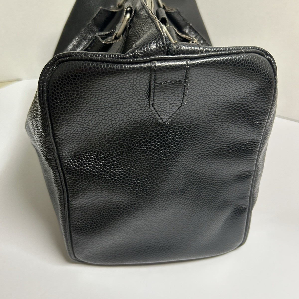 バッグ archive renoma paris leather Boston bag Vintage Renoma Paris Black Leather Small Boston Bag Zip