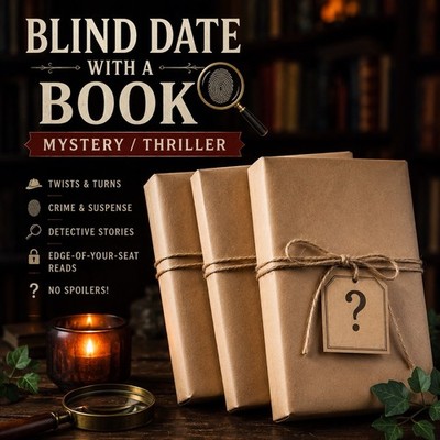 Blind Date With a Book   Wrapped Mystery Book w/ Stickers