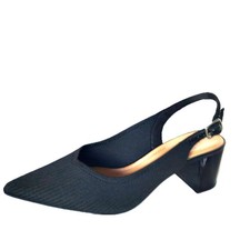 Impo Eliot women Size 8 M Black textile shoes sandals pointed toe mother's gift