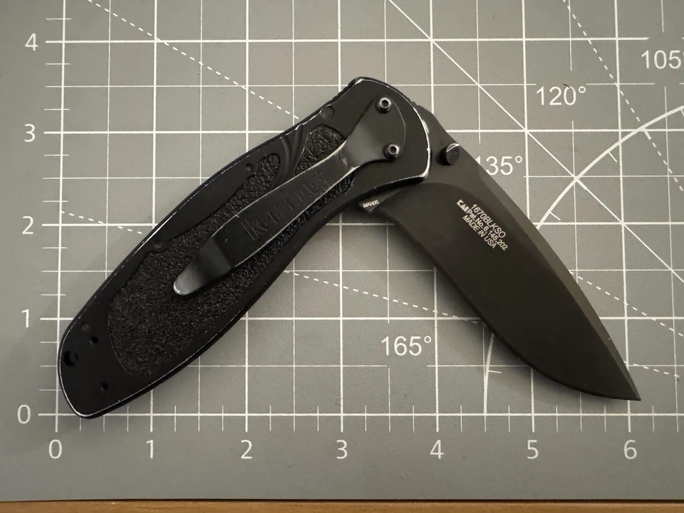 Hoja de borde liso negra KERSHAW SNAP-ON 1670BLKSO 'Blur' 7,9" abierta RARA -2005- Foto 2 de 4