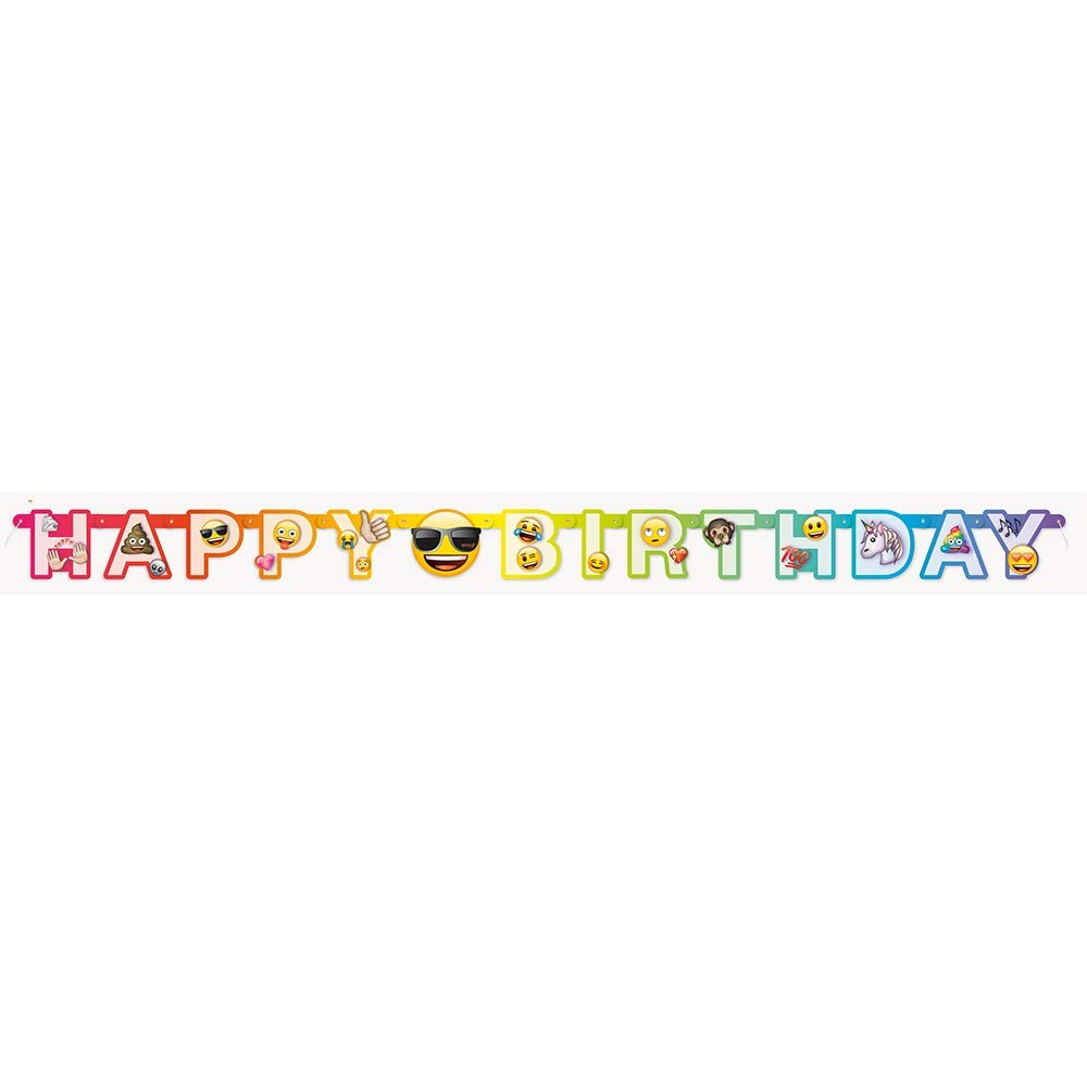 Geburtstagsbuchstaben-Banner - 182 m - Regenbogen-Spa-Emoji-Party 2890₽
