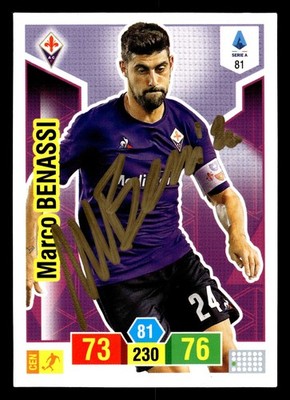 Panini Adrenalyn - Fiorentina - Marco Benassi - AUTO SIGNED AUTOGRAPH