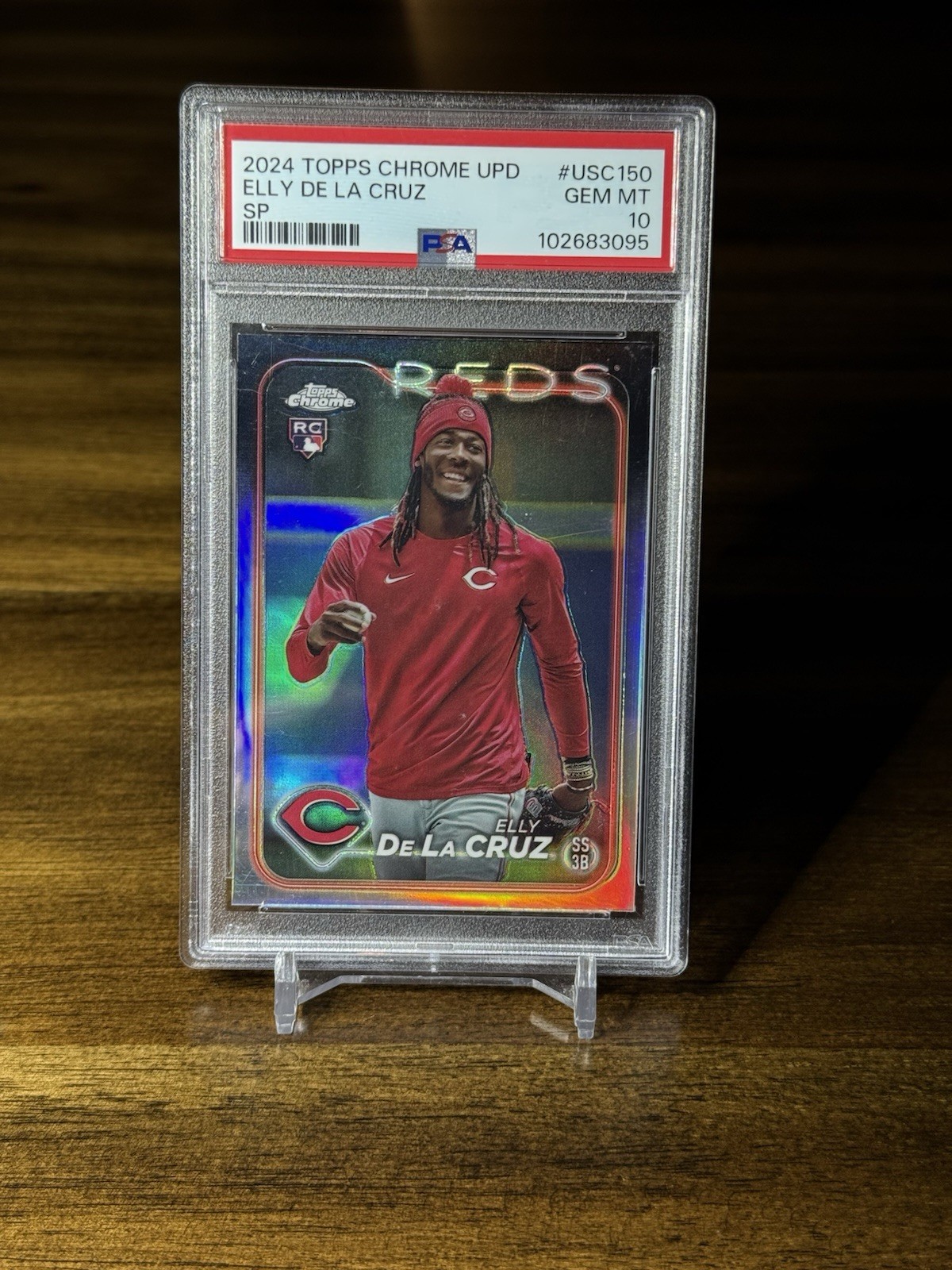 2024 Topps Chrome Update - Elly De La Cruz - RC No. USC 150 - PSA 10 GEM MT