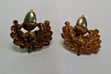 2 WW2 Cheshire Regiment Collar Badges Slight Mismatch 26 x 26 mm