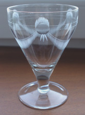 5 traumhafte S&uuml;&szlig;wein Gl&auml;ser Beerenwein Jugendstil antik handgeschliffen 140 ml