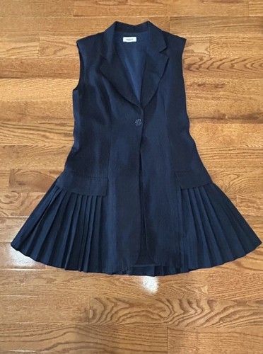 Sandro $490 Carine Blazer Dress Navy Casual US Size 6 , Size FR 38