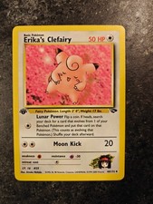 Erika's Clefairy 1st Edition Uncommon 2000 Pokémon Gym Challenge Set 40/132 LP on eBay