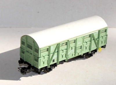 ROCO HO 44322A CLEAR TRACK COVERED WAGON CATTLE BETAILLERE ANIMAL TRANSPORT