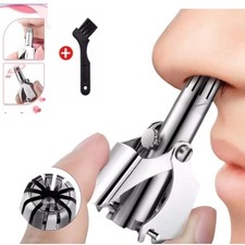 Manual Nose Hair Trimmer Clipper Stainless Steel Grooming Tool For Men 1 Pc