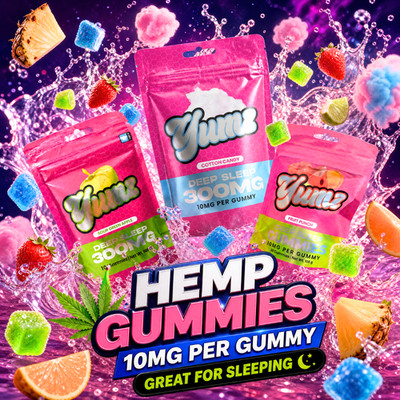 Hemp-Seed Oil Gummy for Sleep, Pain & Stress Support - Mood & Anxiety Relief