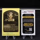 Johnny Bench Signed Hall Of Fame Plaque Postcard Autograph J