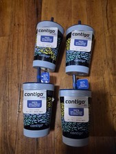 New Contigo Kids 14 oz Spill-Proof Fish Tumbler with Straw NWT Toddler Lot 4