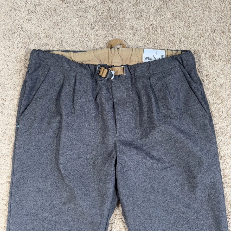 Pantalones chinos de algodón con cinturón White Sand 88th Italia para hombre 48EUR gris EE. UU. 32x29 Foto 2 de 4