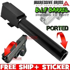 AGGRESSIVE ARMS B.I.F PORTED COMPENSATED Barrel for GL0CK 19 GEN 1 2 3 4 5 BLACK