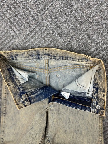 Vintage Lee Juniors Easy Frosted Rider Kids Boys Tapered 24x27 Acid Wash NWT - Picture 6 of 16