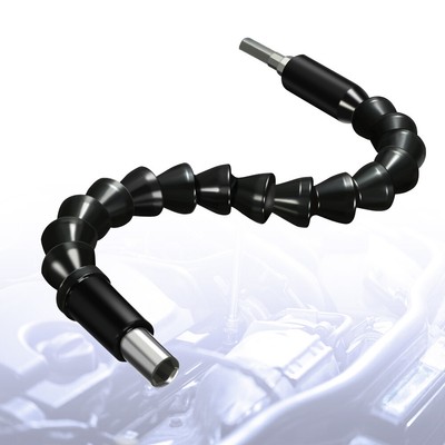 Flexibles Bohrer-Verlängerungsset – 30 Cm Biegsame Verlängerung, 105° Winkeladapter, 3 Steckschlüssel-Adapter & 3 Bithalter