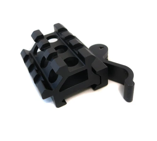 2 Rail 3 Slot 45 QD Quick Release Offset Side Scope Mount 20mm Picatinny Rail  - Picture 4 of 10