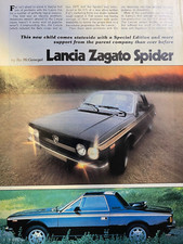 1979 Road Test Lancia Zagato Spider 1979 Road Test Lancia Zagato Spider