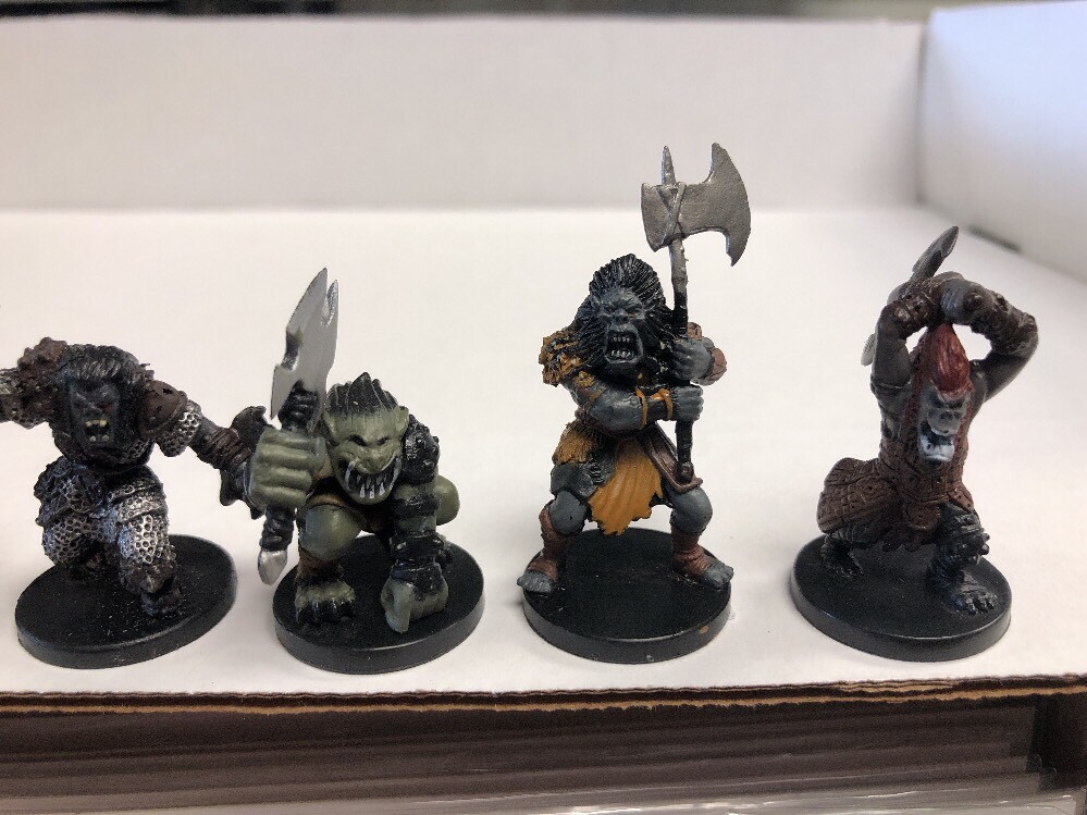 Lot of 8 X Dungeons & Dragons Miniatures D & D Orc Warrior Brute Wizard Mauler Lot of 8 X Dungeons & Dragons Miniatures D & D Orc Warrior Brute Wizard Mauler