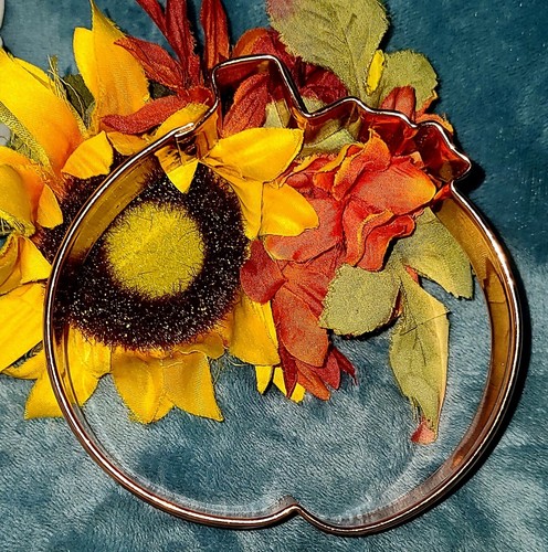 Large Copper Pumpkin Cookie Cutter 5" Fall Baking Halloween Thanksgiving 