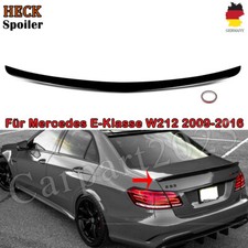 Heckspoiler Schwarz Spoiler Spoilerlippe für Mercedes W212 Limo E200 E220 E63