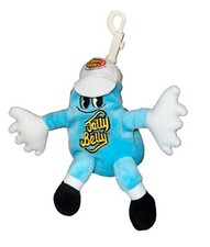Vintage 2000 Jelly Belly Berry Blue 8" Clip Plush Advertising Candy theme