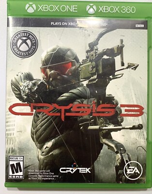 Crysis 3 (Xbox One & 360) You Can CHOOSE BRAND NEW WITH OR WITHOUT A CASE