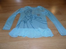 Girl's Size 6-6X Disney Frozen Elsa Light Weight Sweater Top Aqua Mist New