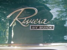 1966-1967 Buick Riviera Riviera By Buick Trunk Emblem Monogram Script Kit. New