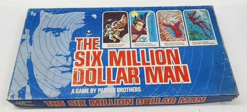 Vintage The Six Million Dollar Man Board Game 1975 Parker Brothers COMPLETE