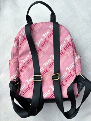 ✨ NEW JUICY COUTURE PINK MONOGRAM BACKPACK BAG ✨ | eBay display picture 3