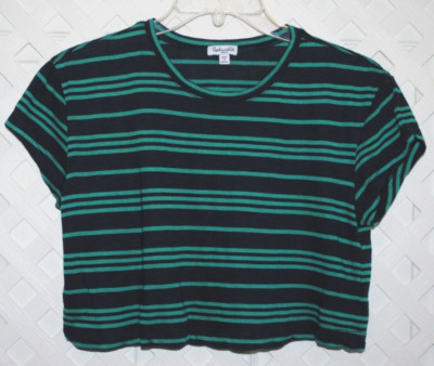 SPLENDID Soft Supima Cotton Blend Jersey Cropped T-shirt Small