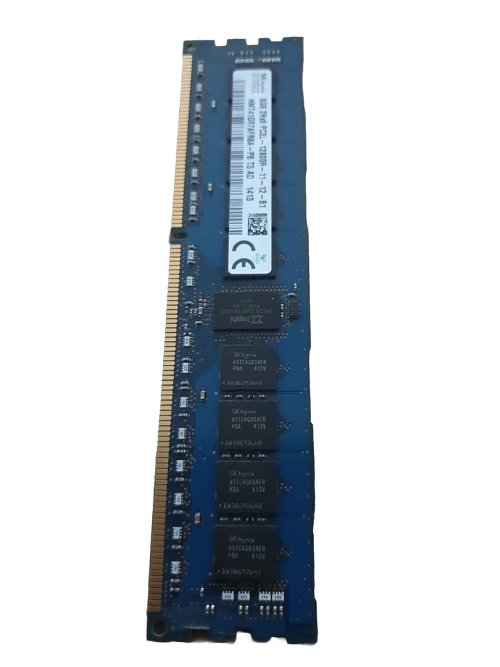 HMT41GR7AFR8A-PB SK-Hynix 8GB 2Rx8 PC3L-12800R 1600MHz 1.35V Reg Server Memory - Image 3 of 4