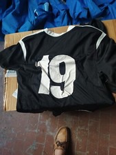 18 maglie calcio nere numerate senza scritte