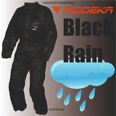 -20% Modeka Motorrad Regenkombi Black Rain schwarz wasserdicht Kombi UVP 54,90 €