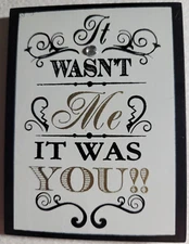 "It's Not Me, It's You", 3.5x2.5 Magnet