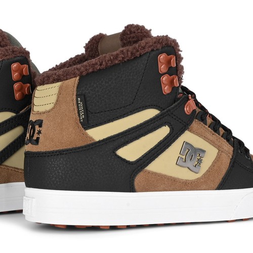 Zapatos de skate DC Pure High Top WC WNT invernalizados - marrón/marrón/verde - Imagen 4 de 7