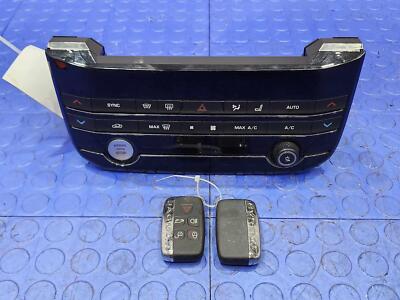 19-20 Jaguar F-Pace Front Climate Control Panel Ignition Switch Assembly w/ Keys