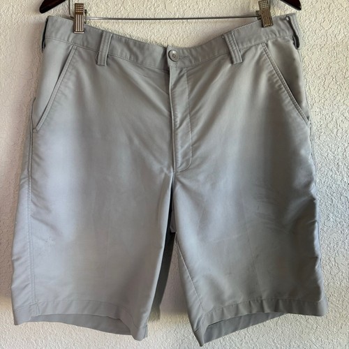 Under Armour Golf Shorts Tech Moisture Wicking Lightweight Gray Mens Size 36