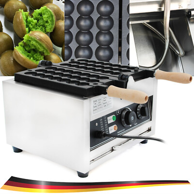 1500W Edelstahl Elektrisch Waffelbissen Bubble Waffle Maker Waffelmaschine Neu