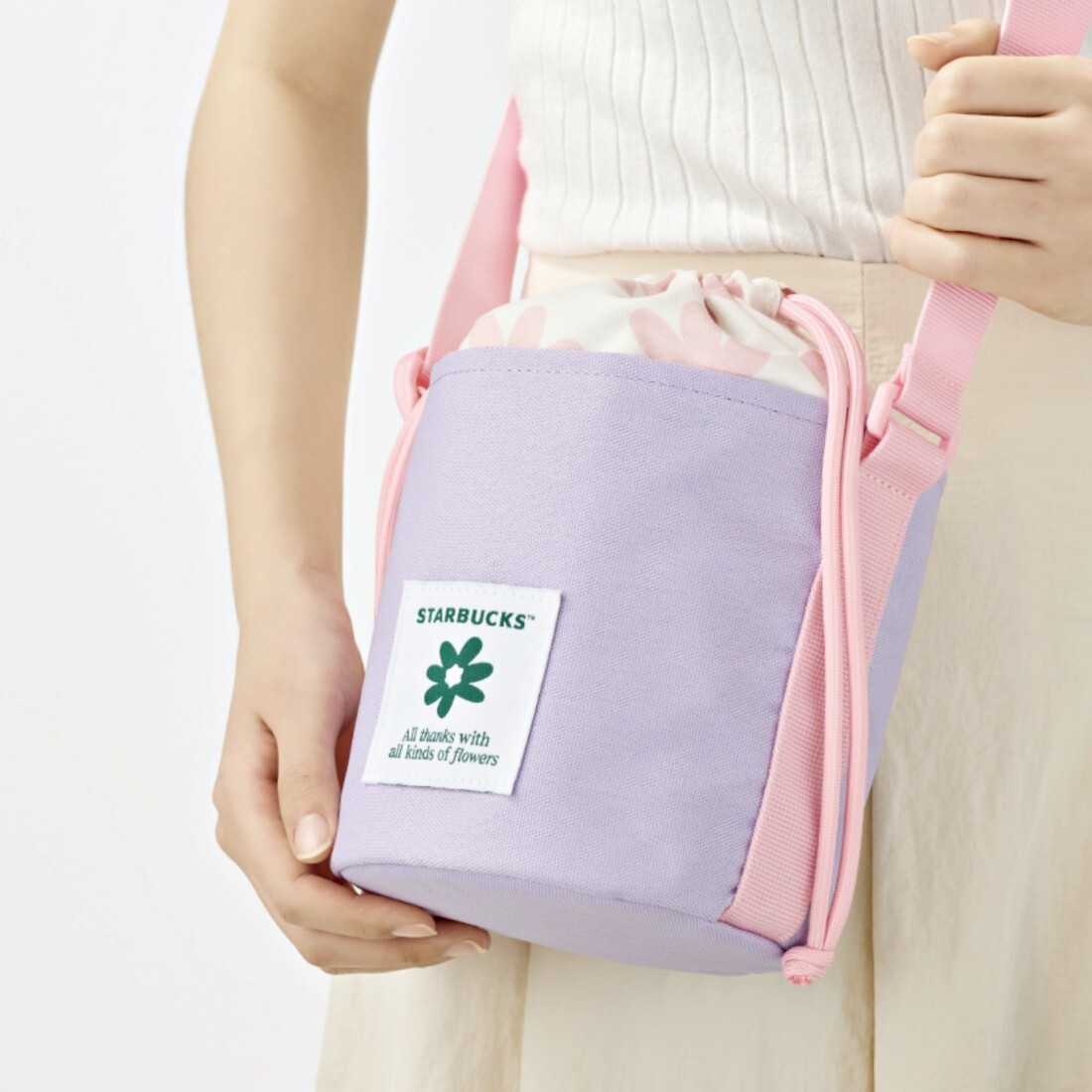 Starbucks Korea 2024 SS Thanks Flower Crossbody Bag Mini