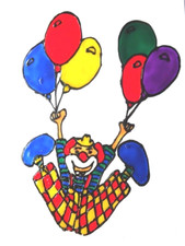 Gabis  Window Color Bilder Deko Fasching Karneval  Helau Alaaf  lustige Clowns