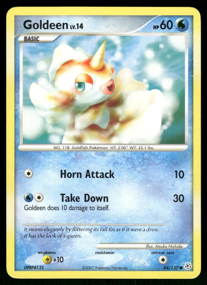 Goldeen LP 84/130 Diamond and Pearl Pokemon Card