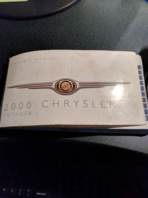 2000 Chrysler Voyager owners manual | eBay