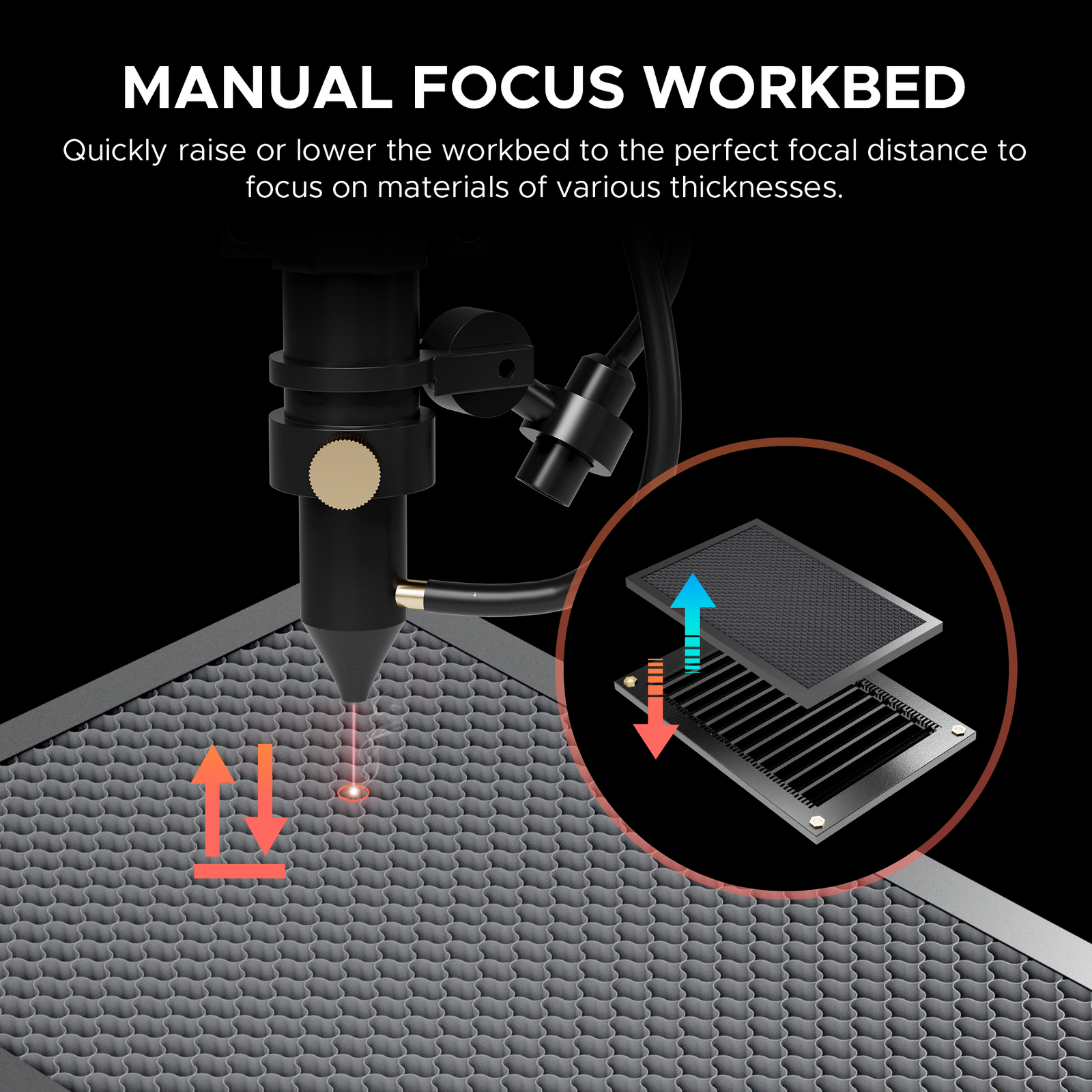 Preenex 80W 20x28 CO2 Laser Engraver Engraving Cutter Cutting Machine