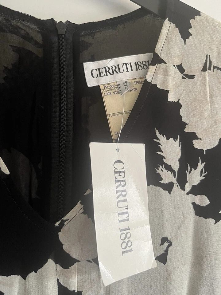 Cerruti 1881 Designer rare Ladies Viscose Lined Dress UK size 12 - Image 4 of 4