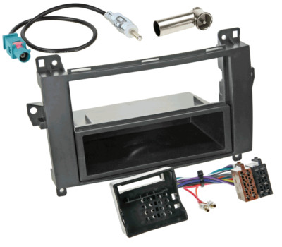 Radioeinbauset komplett 1 DIN Blende Mercedes VIANO VITO W639 4/06-5/14    DB18